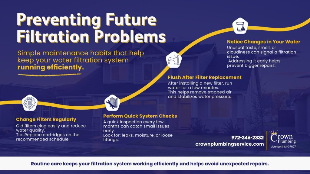 water filtration repair Prosper, TX